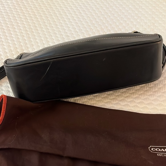 Coach Hampton Bag Vintage Black Leather - Picture 3 of 8